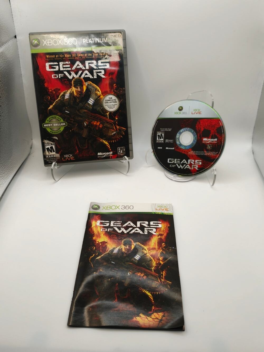 Gears of War (Xbox 360) CIB Complete W/ Manual